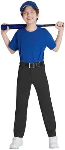 Toddler Boys Baseball Pants Kids Tee Ball Pants - Black